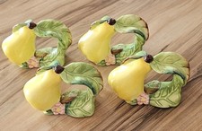 4 wunderschöne Birnen Serviettenringe Villeroy & Boch French Garden wie neu