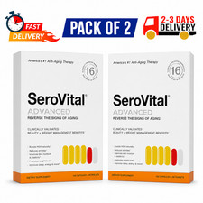 Pack of 2 SeroVital Advanced Dietary Supplement 120 Capsules  60 Tablets