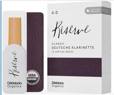 D'Addario Organic Reserve Classic Bb Clarinet Reeds - 10 Per Box 4.0