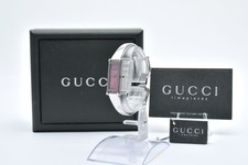 Vintage [Near MINT w/Box] GUCCI 1500L Silver Pink Shell Quartz Women's Watch JPN