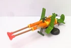 1989 TMNT DOUBLE BARRELED PLUNGER GUN damaged near complete Ninja Turtles