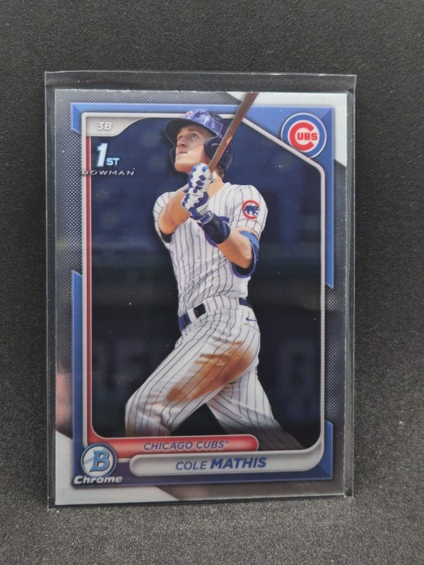 2024 Bowman Draft Cole Mathis 1st Bowman Chrome