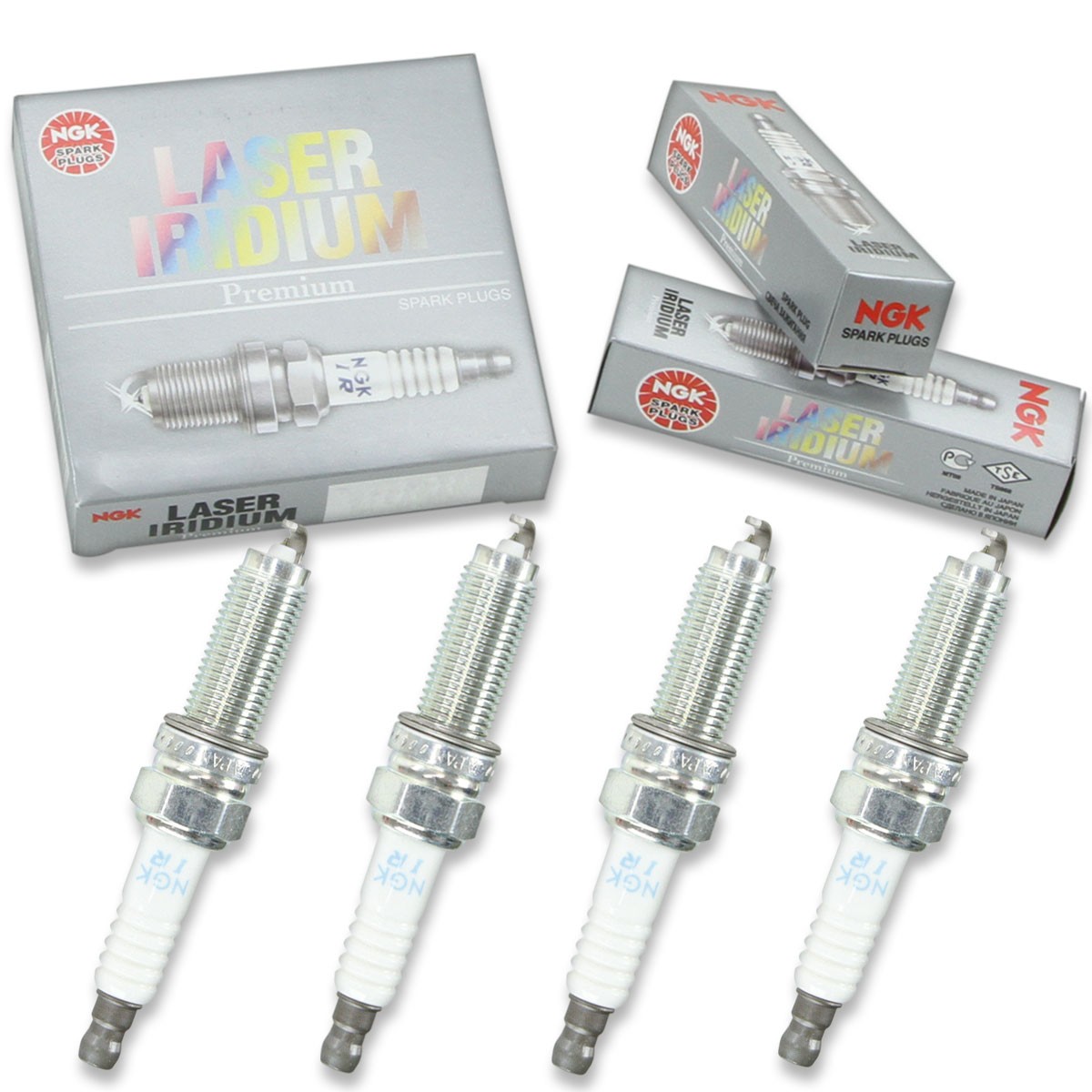 4 pc NGK 5787 ILZKR7B-11S Laser Iridium Spark Plugs for YR6SII330X kn