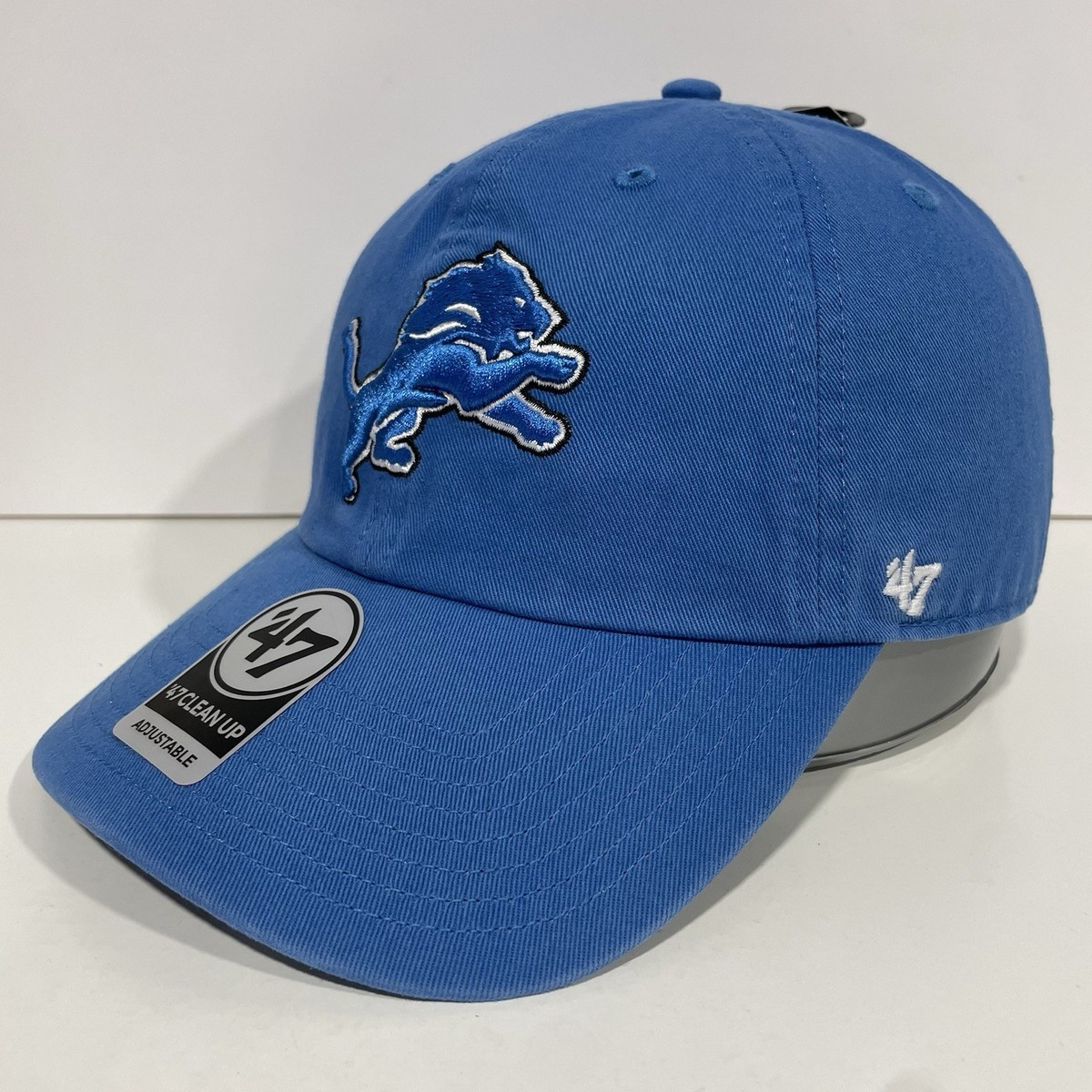 Detroit Lions '47 Brand Hat Cap Clean Up Adjustable StrapBack Blue