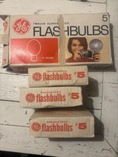 Vintage GE 5 Flashbulbs for Simple Cameras, Pack of 11