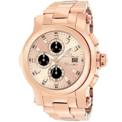 Oceanaut Men's Baccara XL Rose Gold Dial Watch - OC0825