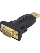 USB to RS232 Adapter DB9 Serial Converter FTDI Chip Black Male Port