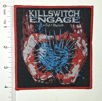 Killswitch Engage The End Of Heartache Red Border Woven Patch