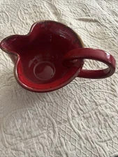 Vietri Rosso Vecchio Open Sauce Boat Made In Italy