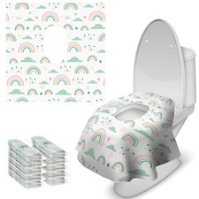 20 Pcs Toilet Seat Covers Disposable for Toddlers  Adults, Extra Large Water...