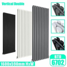 Vertical Designer Radiator Oval Column Flat Panel Tall Upright Heating Rads UK