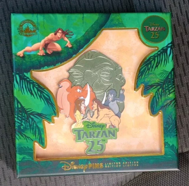 2024 Disney D23 New Rare Tarzan 25th Anniversary Limited Edition Jumbo Pin LE750