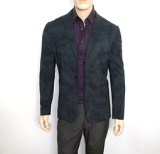  1,498 NEW John Varvatos COLLEC. Blazer Jacket Midnight Size 38/Small Wool ITALY