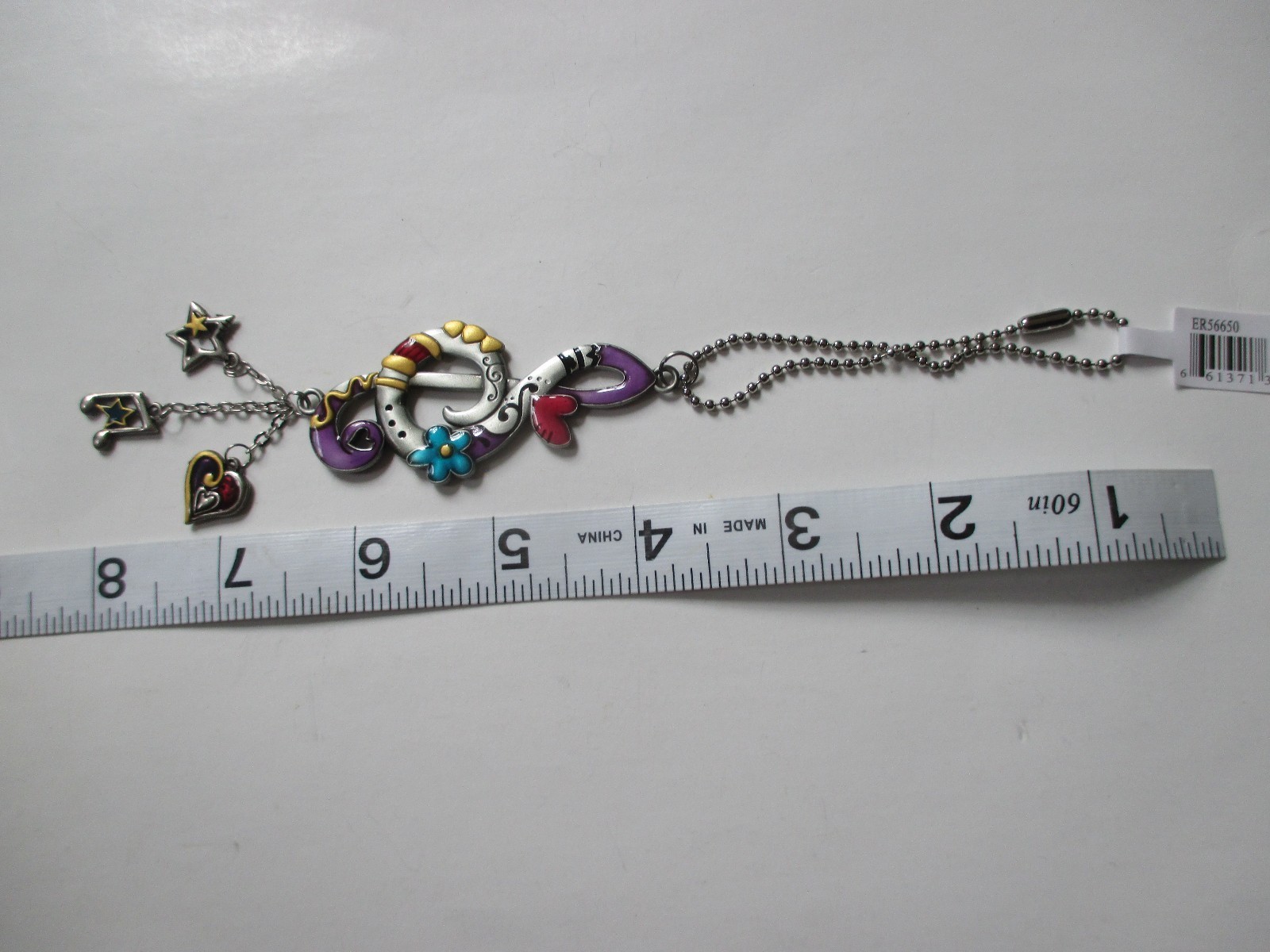 Qtop TREBLE CLEF music note color CAR CHARM mirror ornament ganz