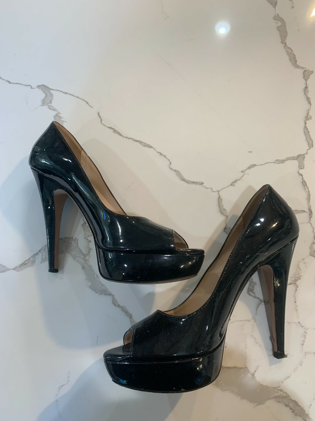 Prada Platform Open Toe Pumps- 7 - image 2