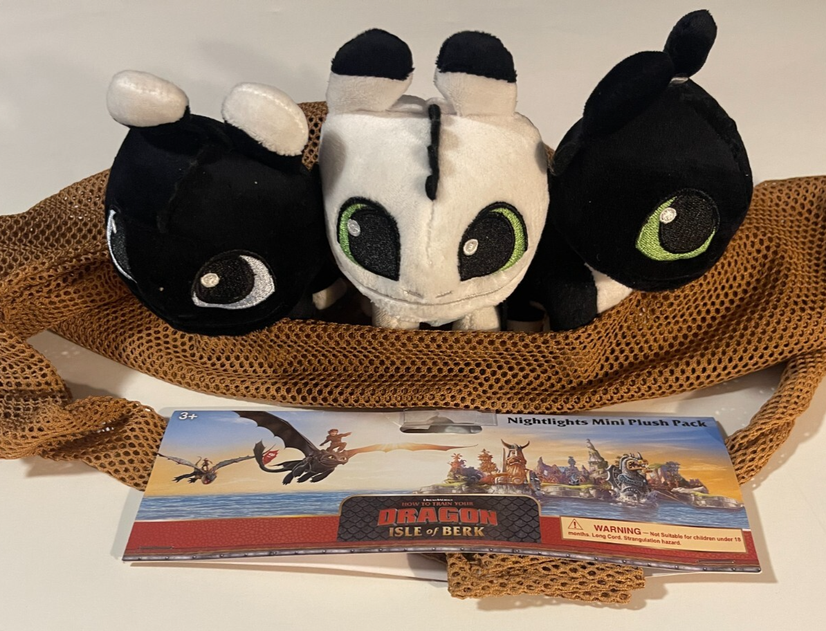 Universal Epic How Train Dragon Nightlights Mini Plush Pack Ruffrunner  Dart - Main Image