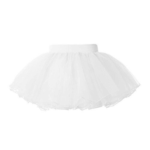 Kids Girls Tulle Layered Ballet Dance Tutu Skirt Elastic Waist Mesh Party Skirts - Picture 18 of 79