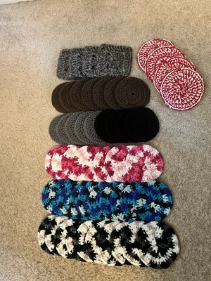 handmade crochet coasters