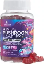 Mushroom Supplement Gummy - 12 in 1 Mushroom Complex with Lions Mane & Reishi