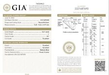 GIA Certificate 0.61ct J Color SI1 Round Brilliant Triple Excellent Cut Diamond 1637.70 per carat