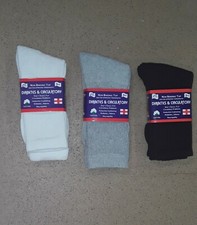 6,12 Pairs Diabetes Circulatory Health Cotton Socks Men Women