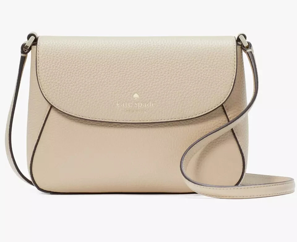 Kate spadeショルダーバッグ Kate Spade Monica Crossbody Bag Light Beige Leather Purse