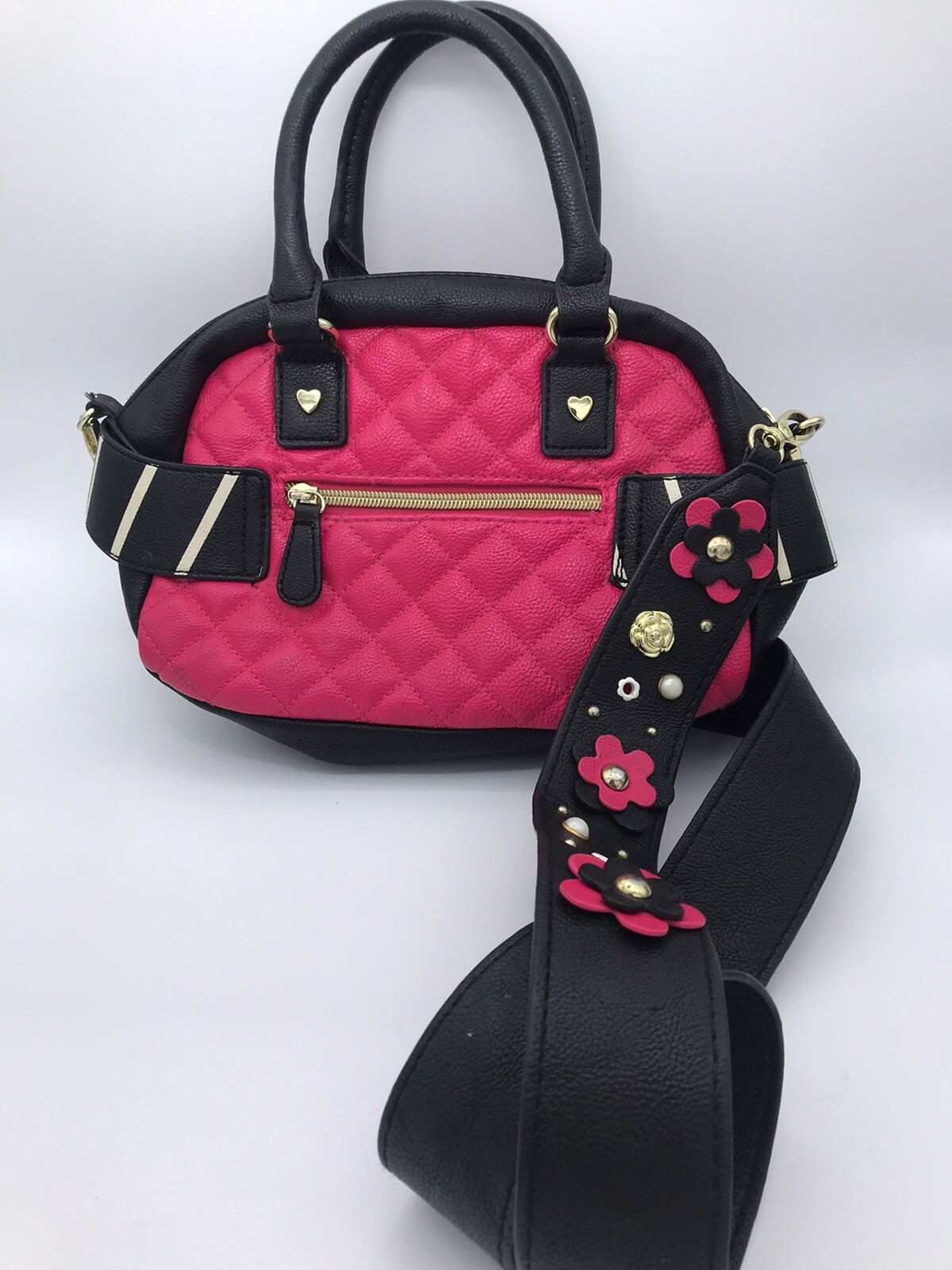 betsey johnson crossbody black purse