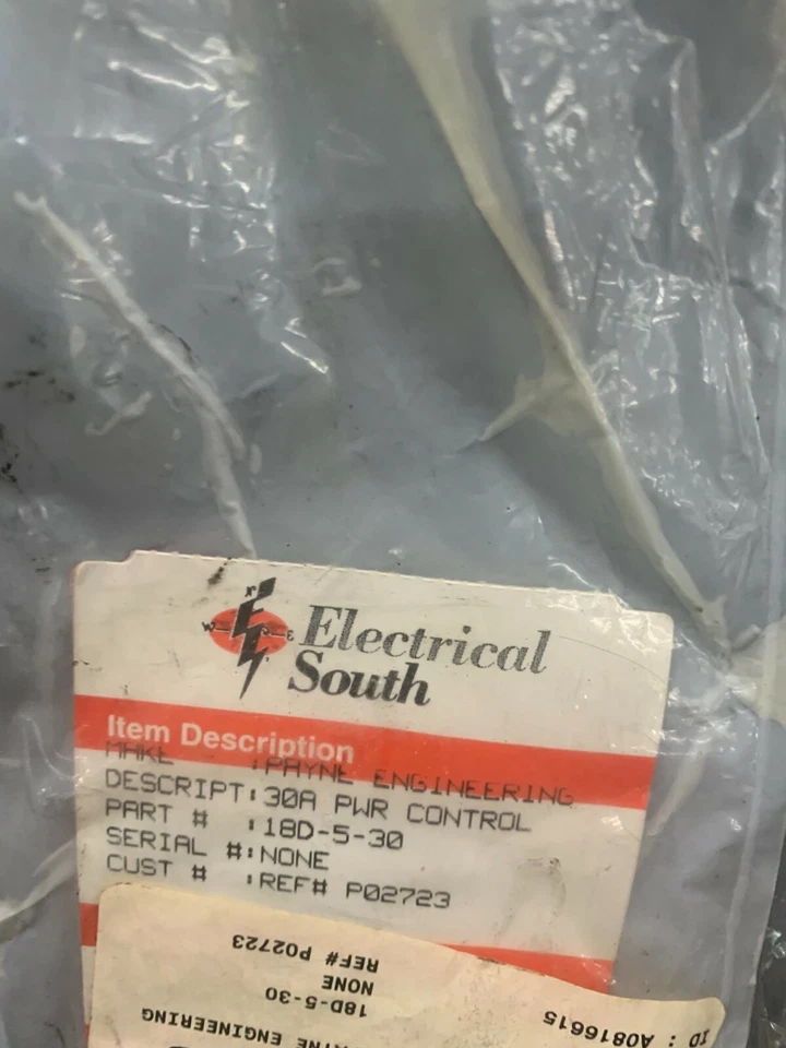CONTROL DE POTENCIA DE VOLTAJE DE INGENIERÍA PAYNE REACONDICIONADO 18D-5-30 Foto 2 de 4