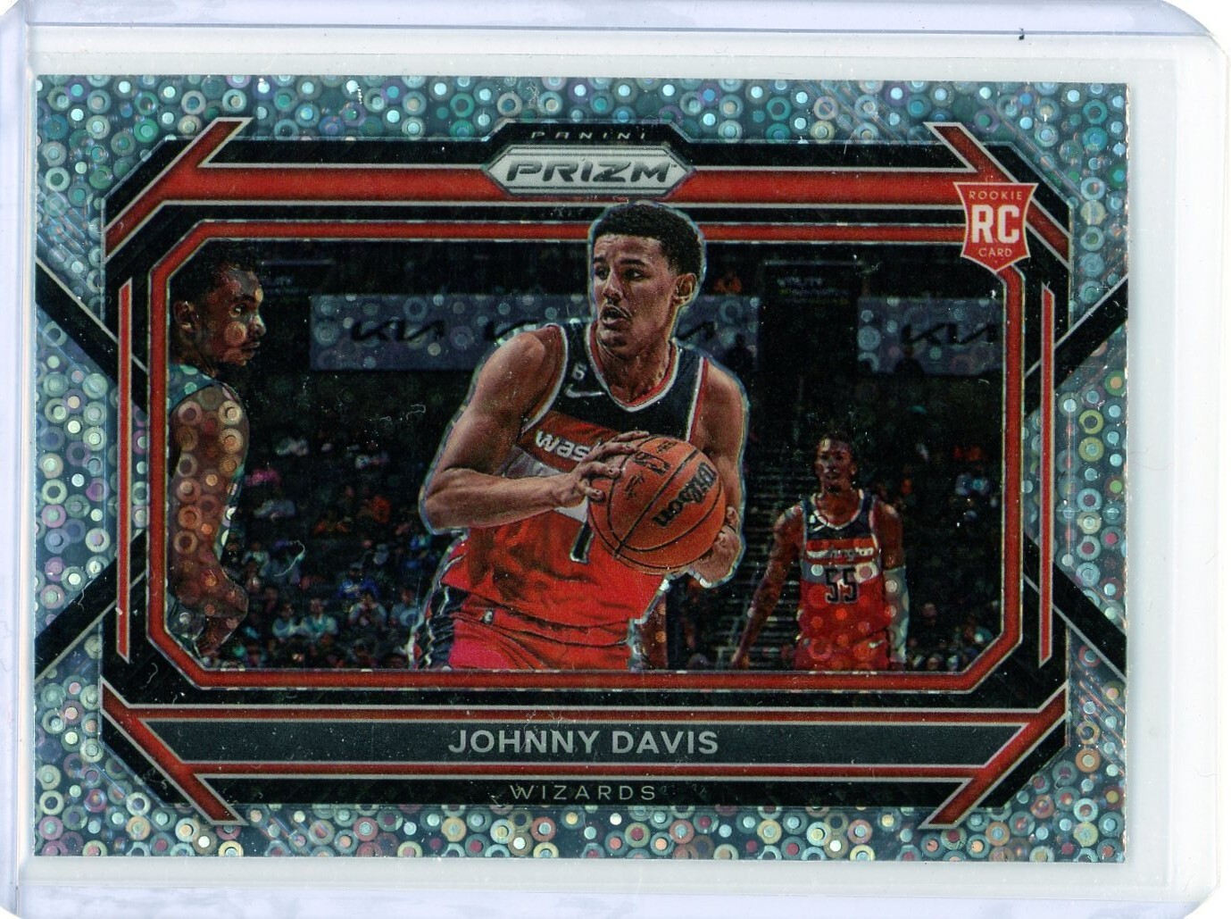 2022-23 Panini Prizm Johnny Davis Fast Break Prizm Rookie Variation #231 Wizards