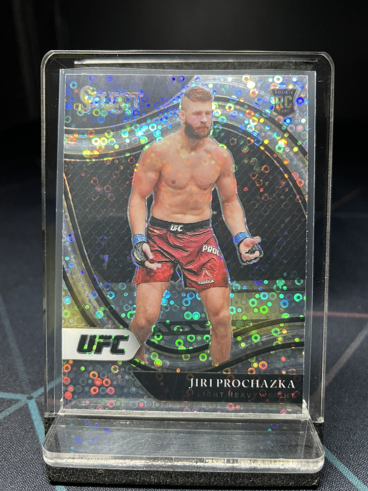 Jiri Prochazka 2021 Panini UFC Select Octagonside Silver Disco Prizm RC #285