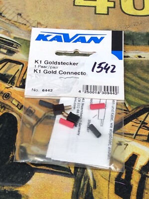 KAVAN 6442 K1 Gold Connectors {1set} NewInPack USA Shipped