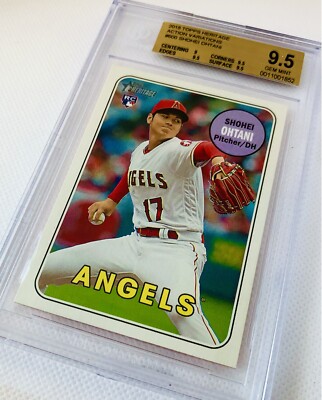 2018 Topps Heritage Shohei Ohtani RC Action Variation Rookie High