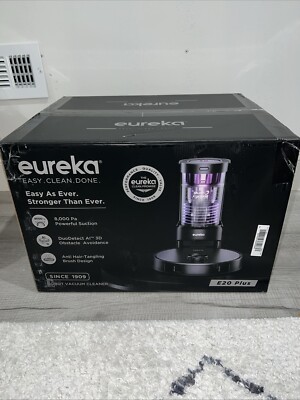Eureka E20 Plus Robot Vacuum & Mop w/ Bagless Self Emptying Station - Black