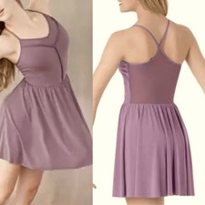 WEISSMAN Balera Dance ballet lyrical lavender Illusion Mesh Day Dress D9253 LC