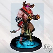 DnD Miniature 32/75mm Minotaur Brute Brax Ironblast by Gaz Minis