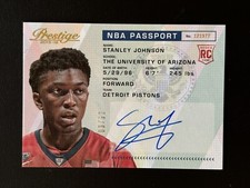 2015-16 Prestige Stanley Johnson NBA Passport Autograph RC #/99 🔥🔥🔥