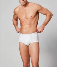 Roundtree  York Men's 3 Pack 100 Cotton Full-Cut Briefs Big, 56 .