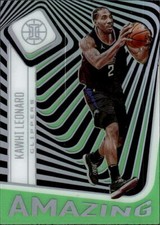 2020-21 Panini Illusions Kawhi Leonard #18 Amazing Emerald Los Angeles 15F