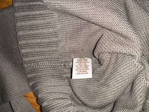 NWT$89 Solaris Men's 1/4 Zip Sweater Green Brown Sherpa Collar/Cotton Patch L - Picture 7 of 9