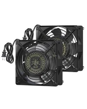 2 Pack 120V AC Fan, Waterproof Exhaust Fan 120mm, 18W 2850RPM 9..