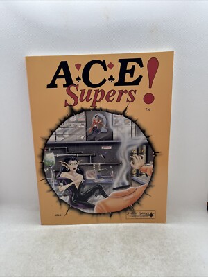 Stellar Games Ace Agents Supers RPG Sourcebook Roleplaying Guide Book 0510
