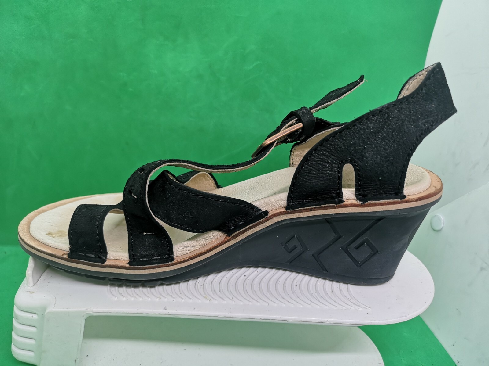 Sandali con zeppa Merrell Revalli Aura Strap taglia 8 J2150 neri comodi da passeggio