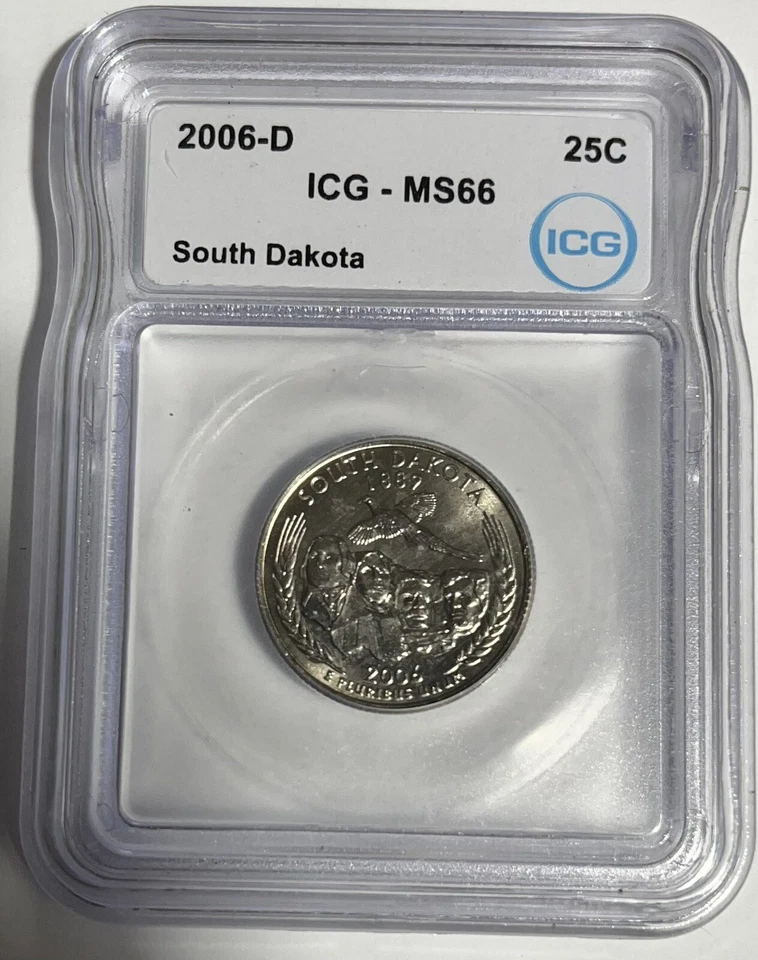 2006 S. Dakota State Quarter 25c ICG MS66 - Image 4 of 4