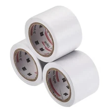 3Pcs Wrap Pipe Protective Tape Non-Adhesive 4cmx13m Thick Tube Protector White