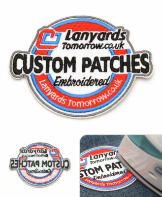 Personalisierte bestickte Logo Patches Aufnäher Bügelbild Anhänger Mütze Jeans Club Biker