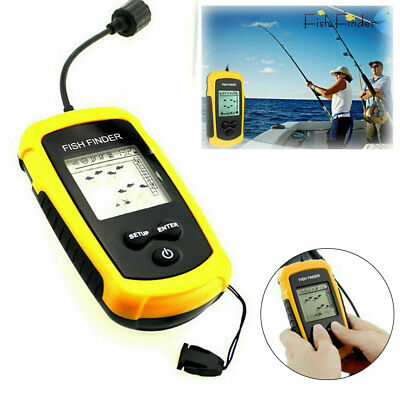 100M Portable Fish Finder Fishfinder Sonar Sensor Depth Echo Transducer Alarm
