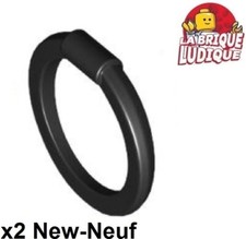 Lego 2x arme weapon Hoop Blade Chakram cerceau anneaux cercle noir/black 35485