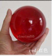30-60mm Red Glass Crystal Ball Healing Sphere Photography PropsLensball