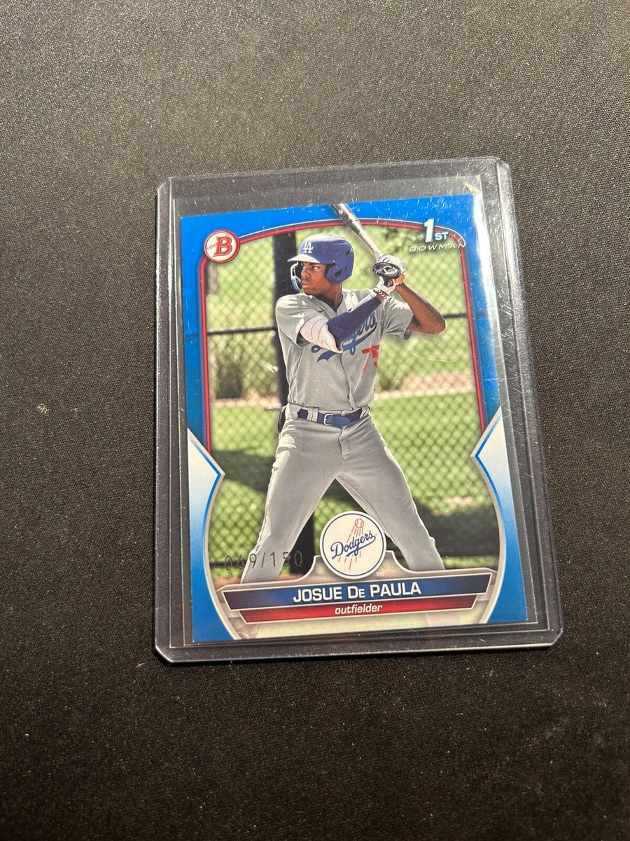 2023 Josue De Paula Bowman 1st First Blue /150 Parallel Prospect