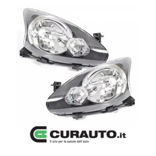COPPIA FARI FANALE PROIETTORE ANTERIORE DX SX PER TOYOTA AYGO DAL 2005 IN POI H4